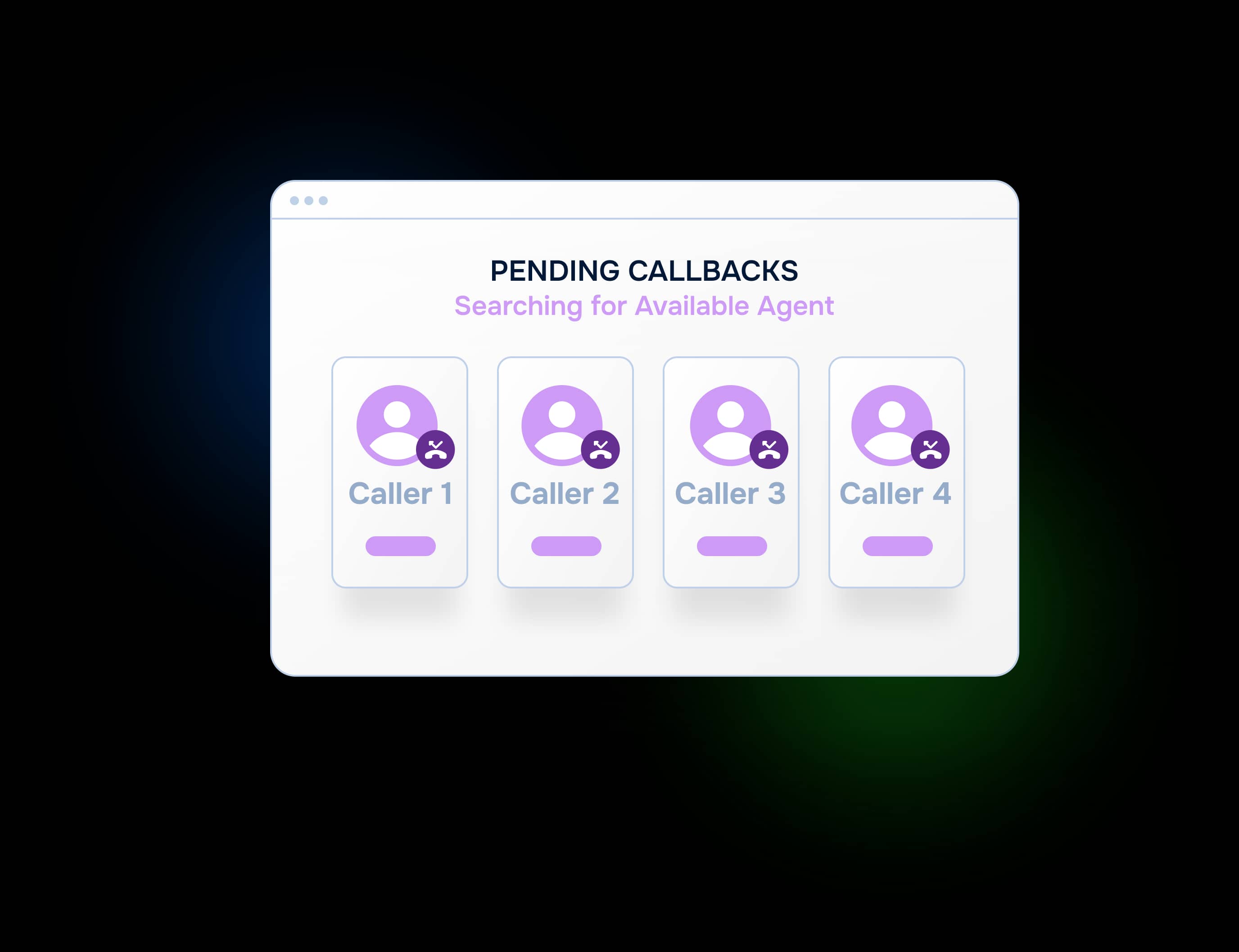 Missed call protection and automated follow-up system interface