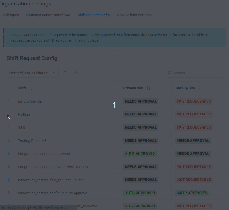 Auto-approval toggle being enabled for shift requests